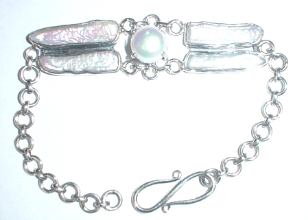 Silver Jewelry Bracelet U.S.I - 0085