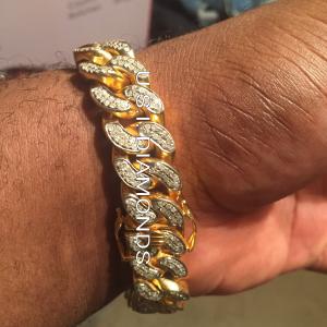 cufflin diamond bracelet