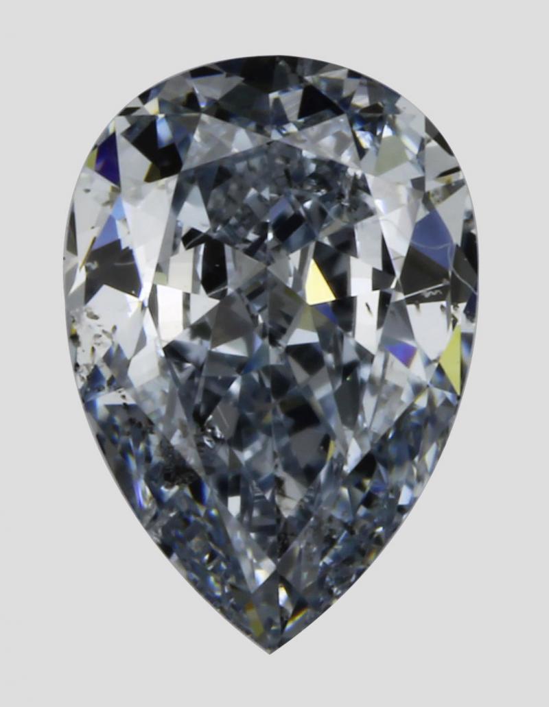 Natural Fancy Blue Diamond 0.43 carat Pear Shape