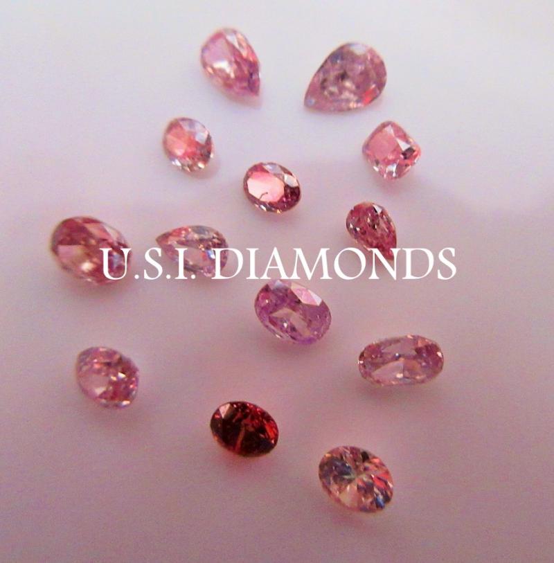Natural Fancy Intense Pink Diamonds