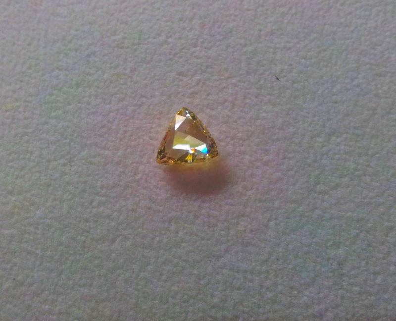 trillion diamond fancy yellow